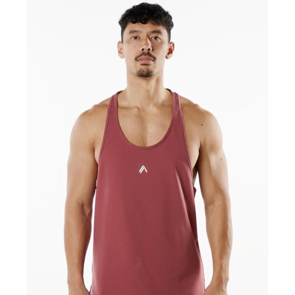 Alphalete Athletics Base Tank Top Mens Medium Red Workout Gym Lifting Training